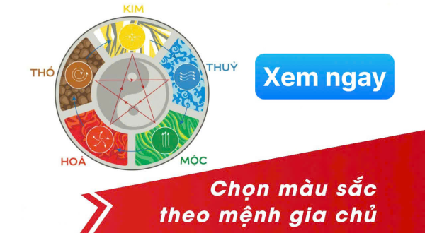 Xem màu sắc ngũ hành