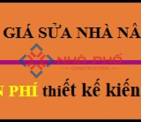 ĐƠN GIÁ SỬA NHÀ NÂNG TẦNG